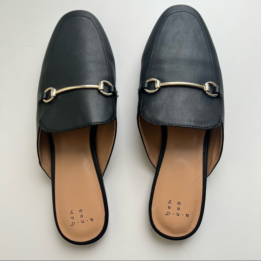 A New Day Black Slip-On Loafers